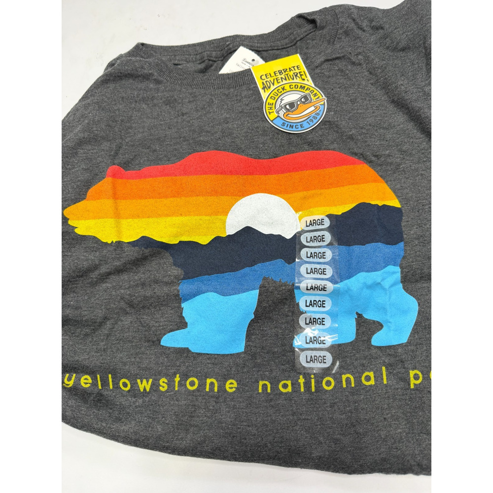 The Duck Company Short Sleeve T-shirt Size L Yellowstone National Park - Picture 5 of 5